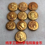 Roman Gold Coin Ancient Greek Coin Thick Pure Brass Handmade Ancient Roman Gold Coin Single Piece Pr