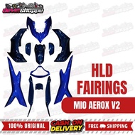 HLD FAIRINGS FOR AEROX V2 BLUE