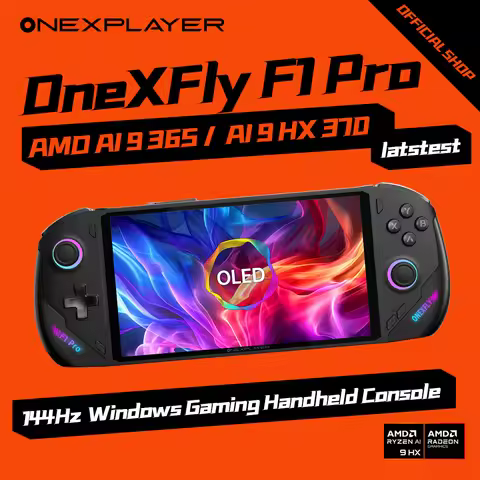 Latest Onexplayer ONEXFLY F1 PRO AMD AI 9 365 AI 9 HX370 7 Inch Wins Gaming Console Handheld Console