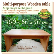 SangKayu Computer Table Laptop Table 100x60x40 cm Floor Table Laptop Table Wooden Table