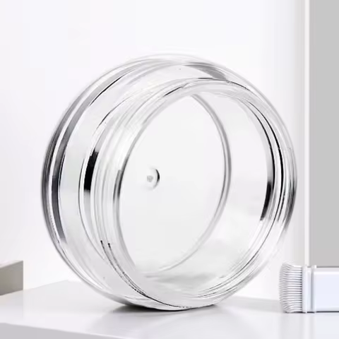 30Pcs/pack 3g Empty Jars Plastic Cosmetic Container Travel Portable Makeup Jar Pots with Rose Gold L