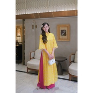 [LY LAN] Hoang Suong half-sleeved silk ao dai, luxurious ao dai, wedding ao dai, engagement ao dai (
