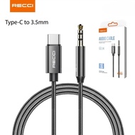 RECCI RH03 Type-C to 3.5mm / IPH to 3.5mm 100CM Audio Cable