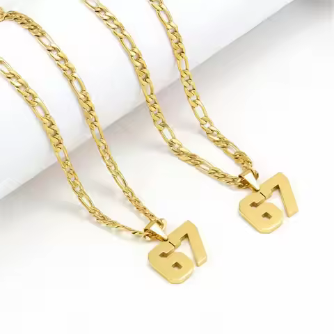 67 Number Pendant Necklace Sportsman Distinctive Number Pendant For Women & Men Jewelry Gift Necklac