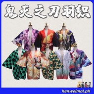 Demon Slayer Shinazugawa Sanemi Style 3D Printing Japanese Kimono Haori Yukata Cosplay Fashion Summe