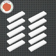 Combo of 10 white smooth 1x4 tiles