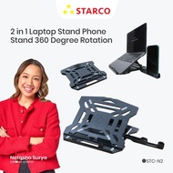 New Stock 2 In 1 Foldable Laptop Stand Holder Tablet Stand Meja Laptop