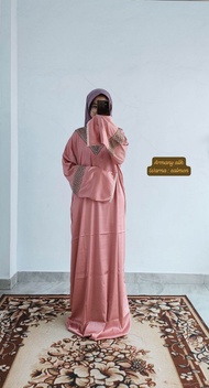 promo mukena abaya sholat 354 mukena travelling silk mukena abaya dewasa terbaru mukena abaya 354 LD