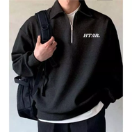 Boxy Double Zip Hitam / Zipper Hoodie Boxy / Zipper Boxy / Zipper Boxy 280gsm / Zipper Heavyweight /