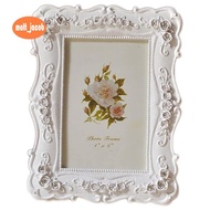 6 Inch Retro White Photo Frame Photo Display Photo Frame Poster Home Decoration Wall Hanging Photo F