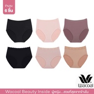 Wacoal Panty กางเกงในรูปทรง SHORT รูปแบบเรียบและลูกไม้ เซ็ท 6 ชิ้น WU4T34/WU4T35 (BE/BL/BT-BE/BL/OT)