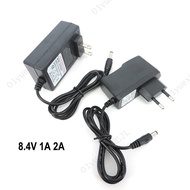 8.4V 1A 2A EU US 1000ma 2000ma Adapter Power Supply Charger DC 5.5 male plug for Drill Driver Screwd