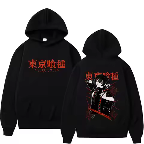 Hot Anime Tokyo Ghoul Hoodie Cartoon Juzo Suzuya Graphic Hooded Sweatshirt Men Women Manga Cosplay O