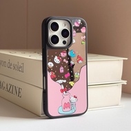 Hello Kitty Makeup Mirror Phone Case Drop-Resistant for iPhone 16 Promax 15 Promax 11 12 13 14plus 1
