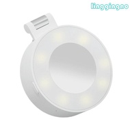 RR Brightness Adjustable Magnetic Selfie Light with Mirror Rotating Foldable Phone Fill Rings Light 