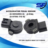 ISUZU D MAX 3.0 V-CROSS ACCELERATOR PEDAL SENSOR (9 PIN) 8-98134993-0 8-97193-713-0 ORIGINAL