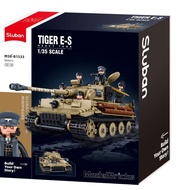Sluban Bricks ModelBricks- 1/35 Tiger Tank M38-B1533 Building Blocks Toys for Boys