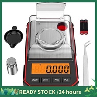 Fine Scale 0.001G Digital Pocket Scale with LCD Display, Lab Digital Scale Red