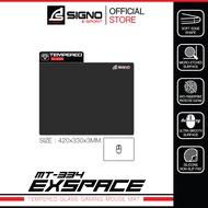 SIGNO E-Sport Tempered Glass Gaming Mouse Mat EXSPACE รุ่น MT-334 (Speed Edition) (แผ่นรองเมาส์ เกมม