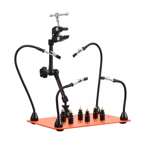 Magnetic Helping Hands Soldering Station Hot Air Gun Holder 6 PCB Holders