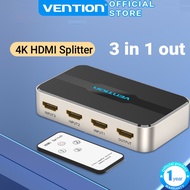 Vention HDMI Switcher 3 IN 1 Out 4K 60HZ Support Dolby With Button Control Switcher For PS4 HDTV