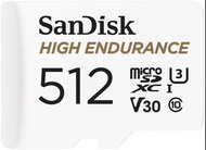Sandisk Micro SD High Endurance Flash Memory Card 512GB (SDSQQNR-512)