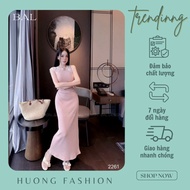 Huong fashion lace shoulder bodycon dress