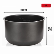 【Hottest Trends】 Electric Pressure Cooker Liner4l/5l/6l Non- Rice Pot Gall Black Crystal Inner Accessories Cookware Parts Cooking Suit Midea