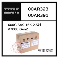 IBM V7000 Gen2 Server Dedicated 00AR323 00AR391 600G SAS 15K 2.5 Inch