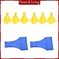 AOTO 6pcs Referee Flags Penalty Flags Party Accessory with 2pcs Long Neck Bean Bag Tossing Flags Cha