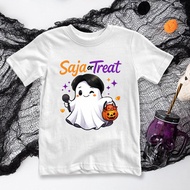 Halloween Family Pumpkin Kpop Demon Saja Boy Fan Tops Boy Girl Short T-Shirt Party Matching Kids