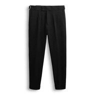 Men's Casual Pants, Sidetab Mid-Waist Men's Casual Pants, Luxurious Slim Fit Design