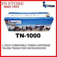 L-TECH COMPATIBLE TONER CARTRIDGE TN-1000 TN1000 FOR 1110/1510/1810/1815