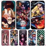 Huawei Y5P Y6P Y8P Y7A Y9A Y8S Y9S Y6 Y7 Y9 Prime 2019 V6 Cute Demon Slayer Soft black phone case