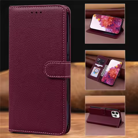 S20 S21 S 21 FE Case Candy Color Leather Flip Phone Case For Samsung Galaxy S20 S21 S22 S23 Plus S20
