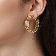 Earrings Earrings Hip-Hop Earrings Earrings Feel Fashionable Unique Earrings Unique C-Shaped Cuban C