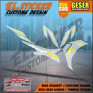 Striping aerox new old 155 transparent sticker nvx racing motif tiland yamaha nvx vietnam 20