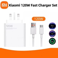 Xiaomi 120W Fast Charger Turbo Charge HyperCharge UK Charger Adapter 6A Type-C Cable For Xiaomi 15 1
