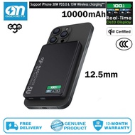 EGO MAGPOWER 5U@ (3C Certified) 10000mAh MagSafe Powerbank With Qi2 enhanced version, 15W And OLED d