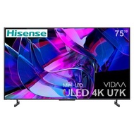 HISENSEทีวี 75U7K VIDAA ULED Mini LED (75", 4K, Smart, ปี 2023) รุ่น 75U7K