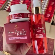 AMORA SPRAY | KRIM PEMUTIH NANO | SET AMORA 2 in 1 ORIGINAL BY HQ