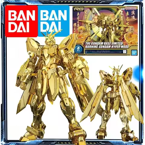 Genuine Bandai RG 1/144 The Gundam Base Limited Burning Gundam Hyper Mode Assembly Model Kit In Stoc
