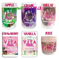 VITAMILK Booster Coklat Juice Strawberry Vanilla Apple Grape ORI Awanees Vita Milk Original Chocolate