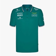 2025 Newest F1 Racing Suit + Aston Martin Cognizant Team POLO Shirt + Unisex Summer Short Sleeve T-S