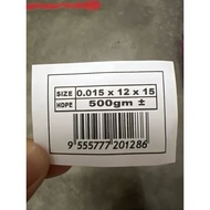 MTH 12x15 PLASTIC MATAHARI CLEAR PLASTIC BAG 500gm