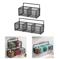 [baoblaze21] Wall Hanging Baskets, Kitchen Storage Organizer, Bathroom Wall Organizer, And Vegetables for Cupboard