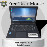 Laptop Acer Aspire 3 A314, Celeron-N4000, Ram 4gb, HDD 1Tb, UHd Graphics, Windows 10