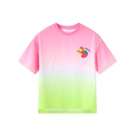 Bduck เป็ดสีเหลืองเสื้อยืดแขนสั้นเด็กแห้งเร็วสไตล์ลําลองการ์ตูนรูปแบบแอนิเมชั่นสําหรับสาวเสื้อผ้าฤดู