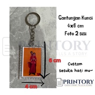GANTUNGAN Custom 2-Sided Photo Keychain – 4x6cm