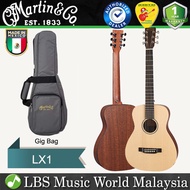 Martin LX1 Little Martin X Series Solid Sitka Spruce Mahogany HLP Back and Side with Gig Bag - Natur